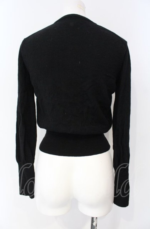 画像4: ヴィヴィアンウエストウッド 中古 / ラウンドネックカラーオーブ刺繍カーディガン M ブラック  O-25-08-03-027-to-YM-ZY (4)