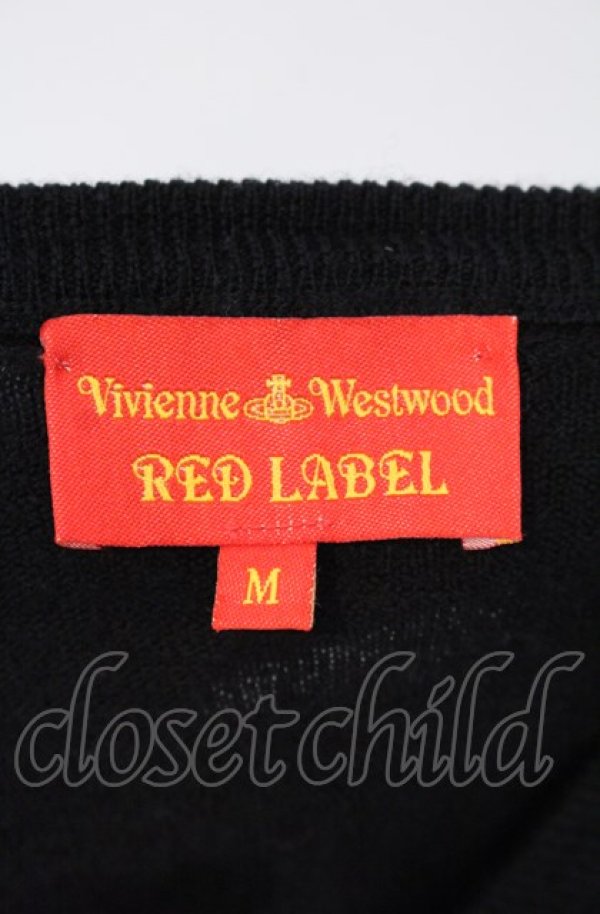 画像5: ヴィヴィアンウエストウッド 中古 / ラウンドネックカラーオーブ刺繍カーディガン M ブラック  O-25-08-03-027-to-YM-ZY (5)