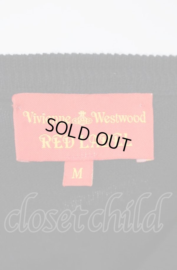 画像5: ヴィヴィアンウエストウッド 中古 / ラウンドネックカラーオーブ刺繍カーディガン M ブラック  O-25-08-03-027-to-YM-ZY (5)