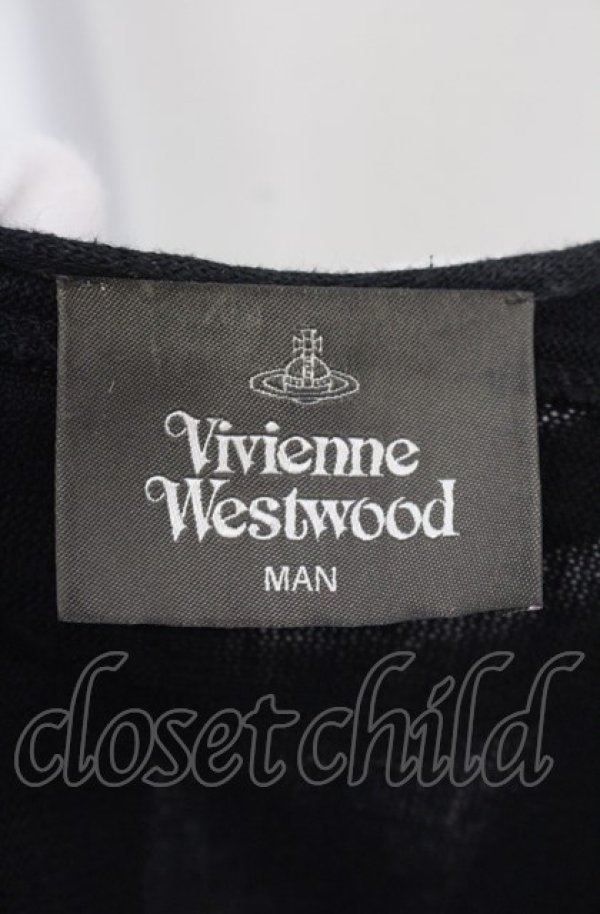 画像5: ヴィヴィアンウエストウッド MAN 中古 / ブランケット カーディガン  ブラック  O-25-08-03-003-to-IG-ZH (5)