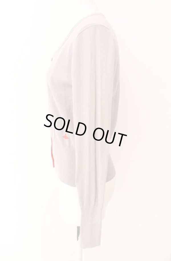 画像3: ヴィヴィアンウエストウッド 中古 / 単色オーブ刺繍カーディガン 2 ピンクベージュ  O-25-08-03-036-to-YM-OS (3)