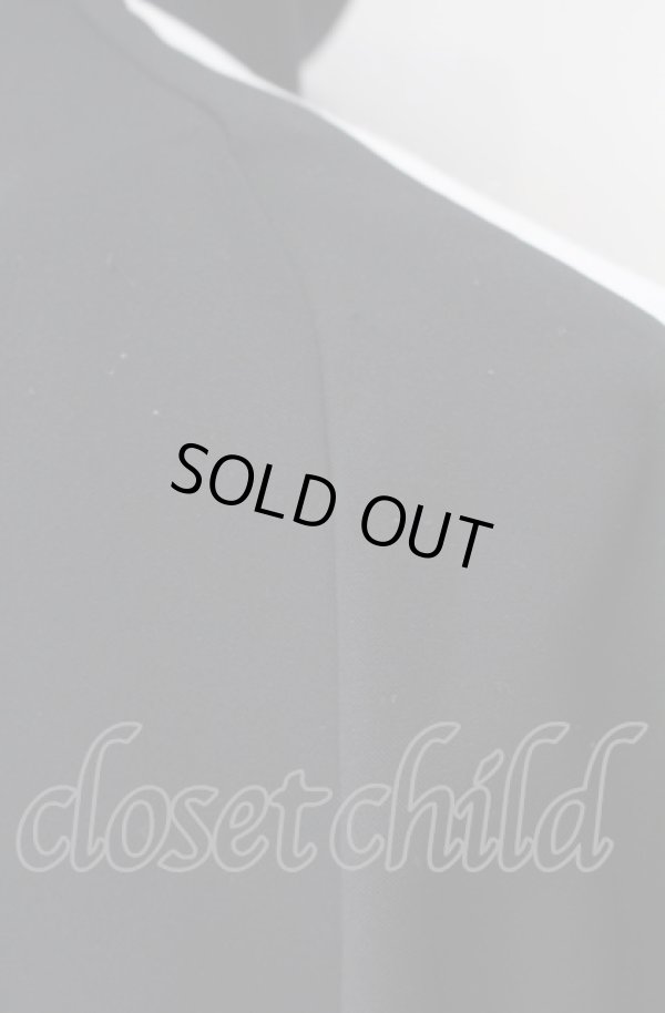 画像5: ヴィヴィアンウエストウッド MAN 中古 / サイドライン B リブ トラックジャケット 44 ブラック×ホワイト  O-25-08-03-004-jc-IG-OS (5)