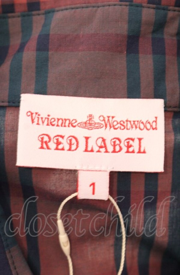 画像5: ヴィヴィアンウエストウッド 中古 / マックデビットチェックワンピース 1 オレンジxグリーン  O-25-08-03-039-op-YM-OS (5)