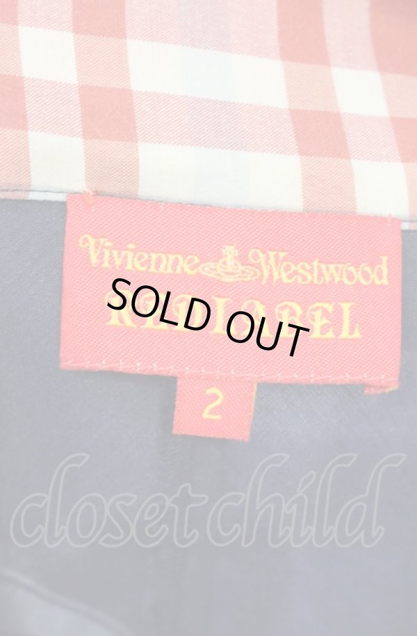 画像4: ヴィヴィアンウエストウッド 中古 / タータンシャツワンピース 2 ネイビーｘレッド  O-25-08-03-040-op-YM-OS (4)