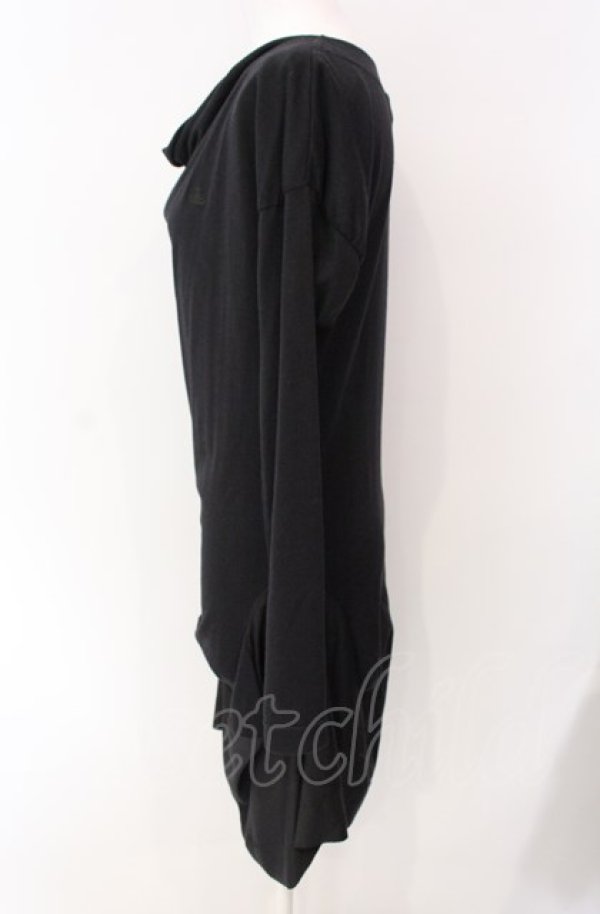 画像3: ヴィヴィアンウエストウッド 中古 / 切替ドレープカットワンピース 1 ブラック  O-25-08-03-041-op-YM-ZY (3)