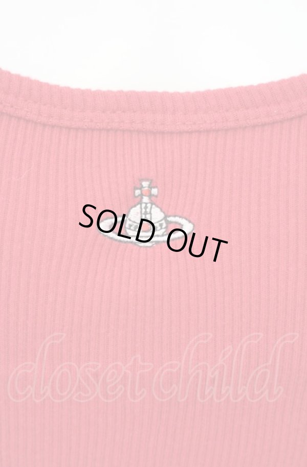 画像2: ヴィヴィアンウエストウッド 中古 / ピクセルオーブロゴビーチタンクトップ 00 レッド  O-25-08-03-042-to-YM-OS (2)