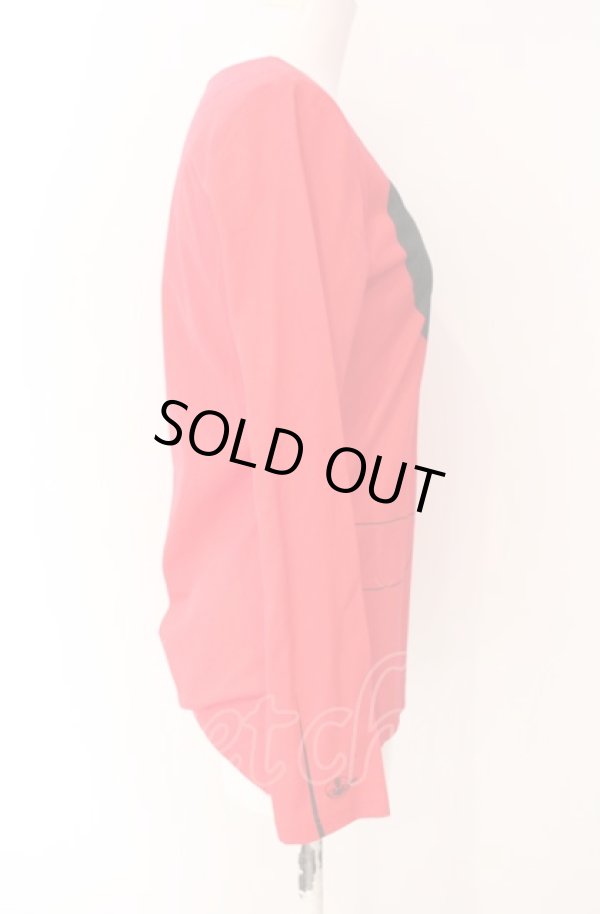 画像2: ヴィヴィアンウエストウッド 中古 / ラブジャケットプリントカットソー 02 レッドxホワイト  O-25-08-03-043-to-YM-OS (2)