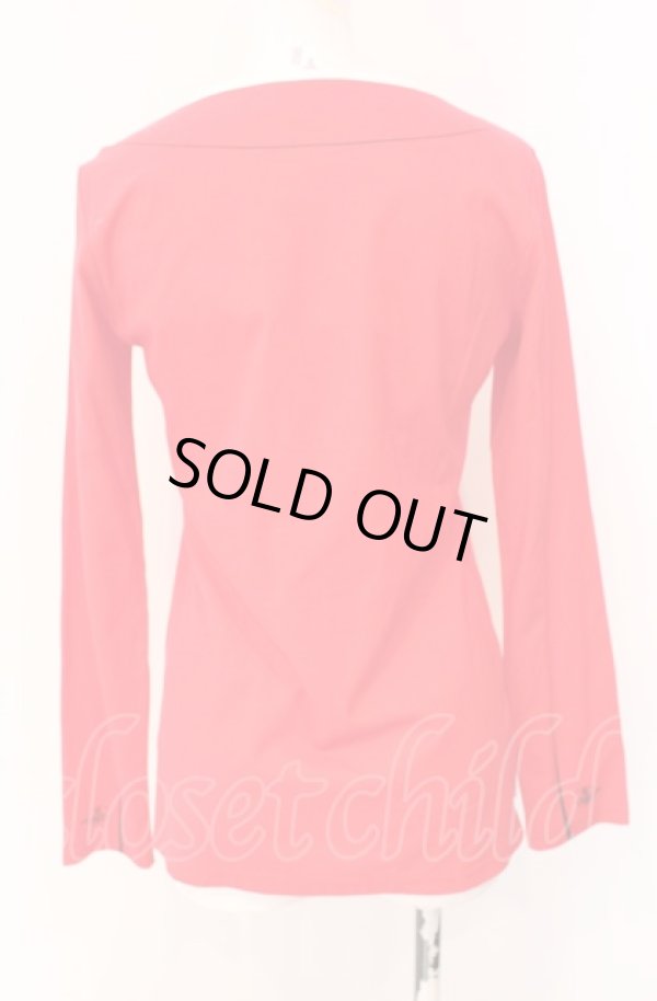 画像4: ヴィヴィアンウエストウッド 中古 / ラブジャケットプリントカットソー 02 レッドxホワイト  O-25-08-03-043-to-YM-OS (4)