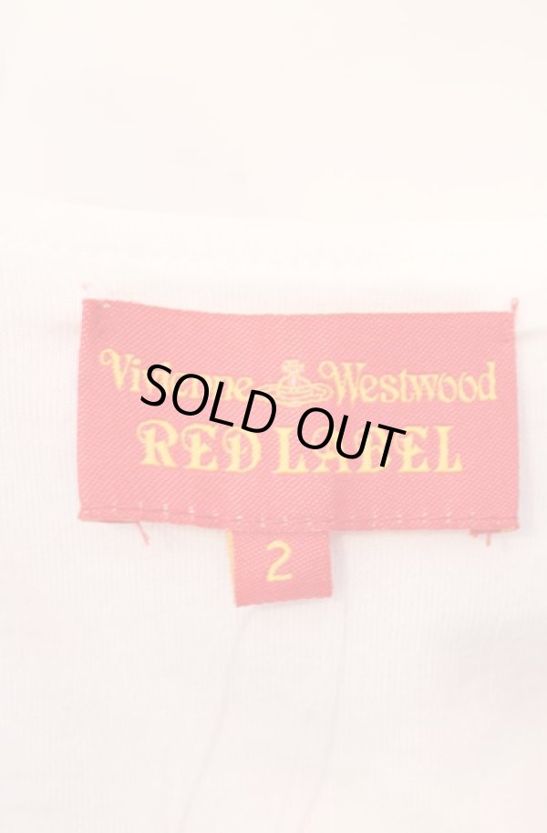 画像5: ヴィヴィアンウエストウッド 中古 / ラブジャケットプリントカットソー 02 レッドxホワイト  O-25-08-03-043-to-YM-OS (5)