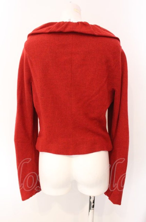 画像3: ヴィヴィアンウエストウッド 中古 / アンダーバストウールジャケット 42 レッド  O-25-08-03-044-jc-YM-ZH (3)