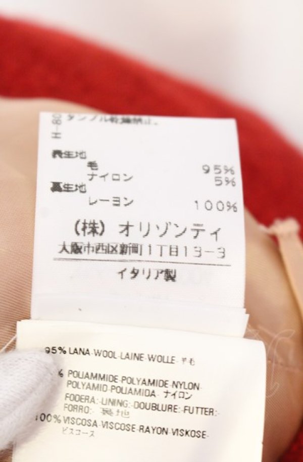画像5: ヴィヴィアンウエストウッド 中古 / アンダーバストウールジャケット 42 レッド  O-25-08-03-044-jc-YM-ZH (5)