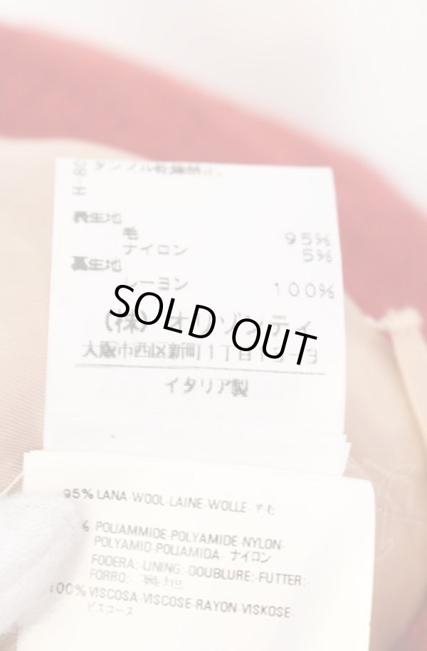 画像5: ヴィヴィアンウエストウッド 中古 / アンダーバストウールジャケット 42 レッド  O-25-08-03-044-jc-YM-ZH (5)