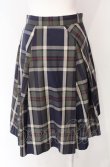 画像3: ヴィヴィアンウエストウッド 中古 / タータンチェック変形スカート 2 カーキｘネイビー  O-25-08-03-045-sk-YM-OS (3)
