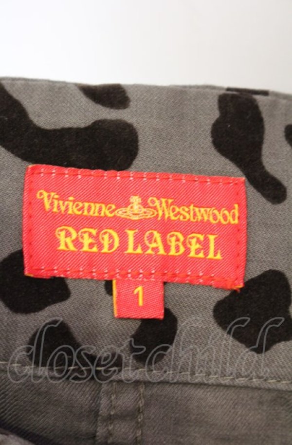 画像4: ヴィヴィアンウエストウッド 中古 //レオパードフロッキーミニスカート 1 カーキグリーン  O-25-08-03-046-sk-IG-OS (4)