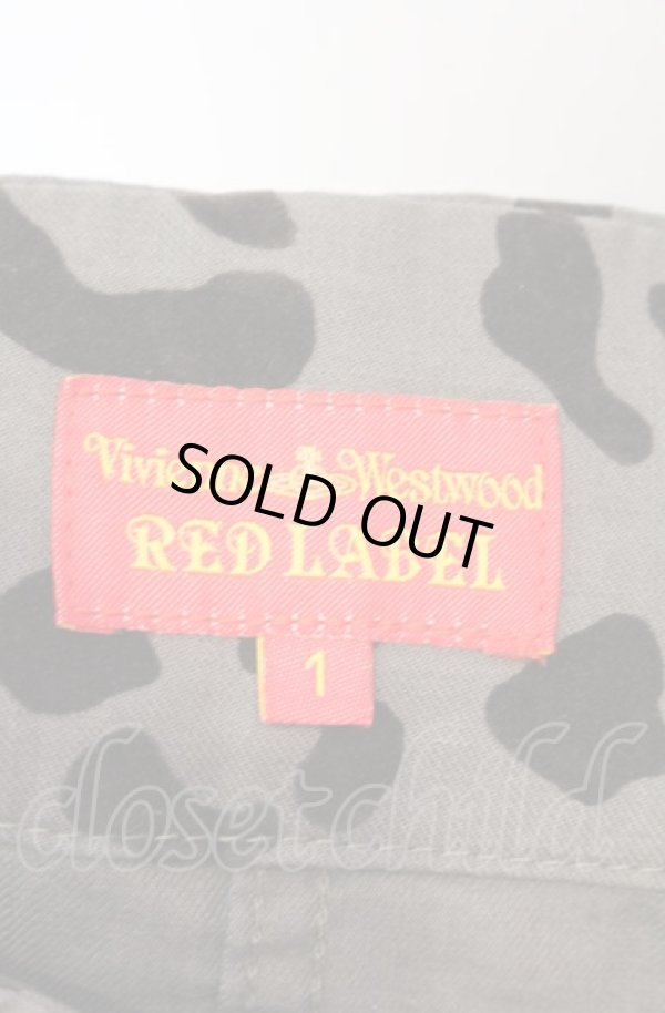 画像4: ヴィヴィアンウエストウッド 中古 //レオパードフロッキーミニスカート 1 カーキグリーン  O-25-08-03-046-sk-IG-OS (4)