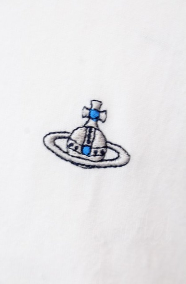 画像2: ヴィヴィアンウエストウッド 中古 / ワンポイントORBビッグTシャツ F ホワイト  O-25-08-03-005-ts-IG-ZH (2)