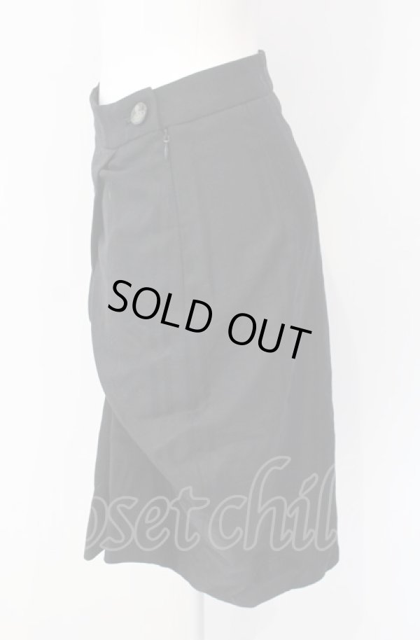 画像2: ヴィヴィアンウエストウッド 中古 / フロントデザインチェックスカート 1 ブラック  O-25-08-03-050-sk-IG-OS (2)