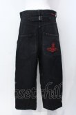 画像3: ヴィヴィアンウエストウッド 中古 / オーガニックデニムクロップドパンツ 02 ブラック  O-25-08-03-059-pa-YM-OS (3)