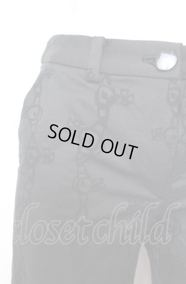 画像2: ヴィヴィアンウエストウッド 中古 / チェーンオーブスキニーパンツ 1 ブラック  O-25-08-03-062-pa-IG-ZH (2)