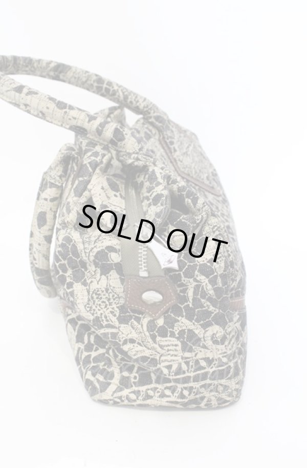 画像2: ヴィヴィアンウエストウッド 中古 / レースブロケードヤスミンバッグ  ベージュｘブラック  O-25-08-03-067-ba-YM-OS (2)