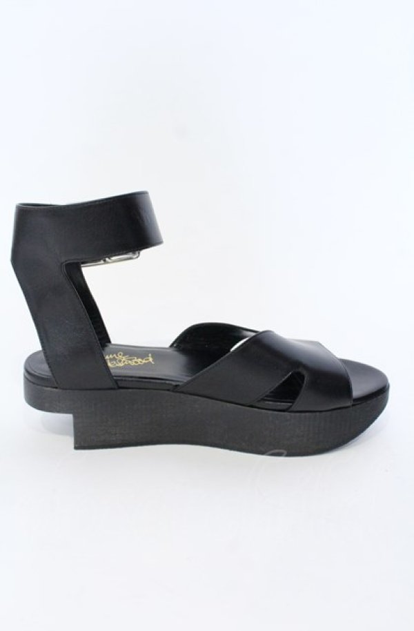 画像5: ヴィヴィアンウエストウッド 中古 / BUCKLE BALERINA サンダル 38 ブラック  O-25-08-03-073-sh-IG-ZT1116G (5)