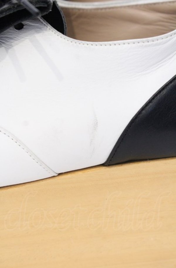 画像4: ヴィヴィアンウエストウッド 中古 / ロッキンホースゴルフ アウトソール約24cm ブラックxデョワイトコンビ  O-25-08-03-074-sh-YM-OS (4)