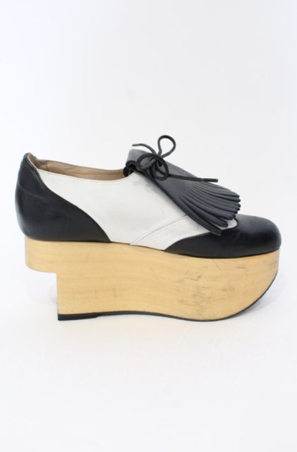 画像7: ヴィヴィアンウエストウッド 中古 / ロッキンホースゴルフ アウトソール約24cm ブラックxデョワイトコンビ  O-25-08-03-074-sh-YM-OS (7)