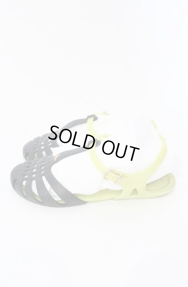 画像3: ヴィヴィアンウエストウッド×Melissa 中古 / Possessionサンダル 24JPN EU38 イエロー×ブラック  O-25-08-03-076-sh-IG-ZT1116G (3)