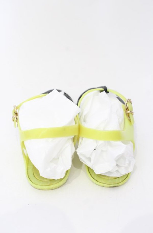 画像4: ヴィヴィアンウエストウッド×Melissa 中古 / Possessionサンダル 24JPN EU38 イエロー×ブラック  O-25-08-03-076-sh-IG-OS (4)