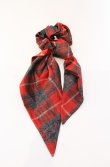 画像3: ヴィヴィアンウエストウッド 中古 / PRINTED TARTAN シュシュ  レッド  O-25-08-03-085-gd-YM-OS (3)