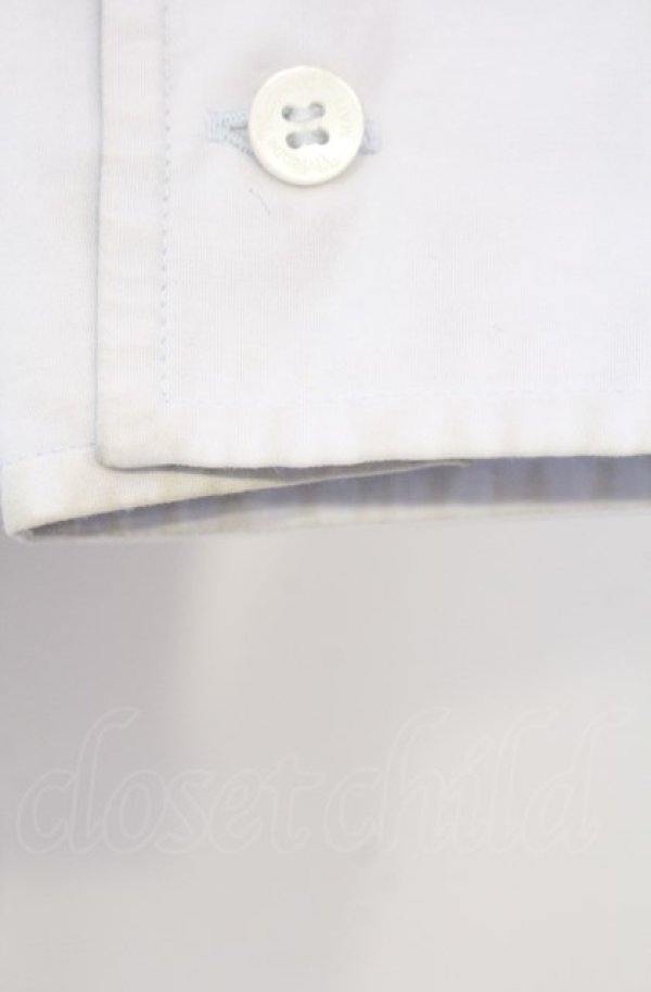 画像5: ヴィヴィアンウエストウッド MAN 中古 / REDOUTE ROSE ピンホールカラーシャツ 46 サックス  O-25-08-03-008-bl-YM-ZH (5)