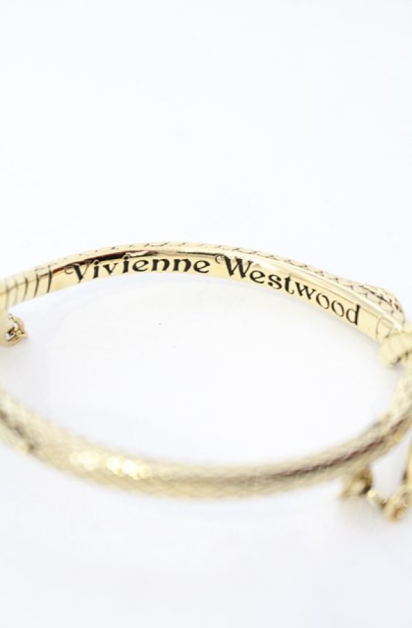 画像3: ヴィヴィアンウエストウッド 中古 / ALBANE バングル ブレスレット  ゴールド  O-25-08-03-086-ac-YM-OS (3)