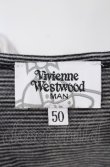 画像4: ヴィヴィアンウエストウッド MAN 中古 / モノグラムボーダーTシャツ 50 グレー  O-25-08-03-010-ts-YM-OS (4)