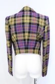 画像4: ヴィヴィアンウエストウッド 中古 / SILOULOU SPENCER JACKET ジャケット 38 イエロー×パープル  O-25-08-03-012-jc-IG-OS (4)