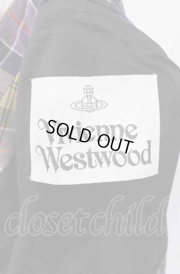 画像5: ヴィヴィアンウエストウッド 中古 / SILOULOU SPENCER JACKET ジャケット 38 イエロー×パープル  O-25-08-03-012-jc-IG-OS (5)