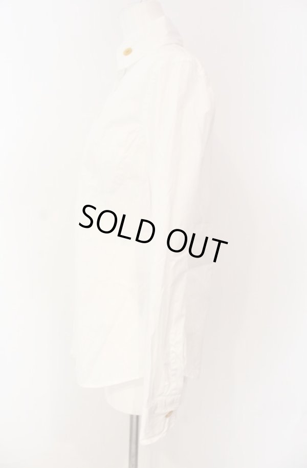 画像2: ヴィヴィアンウエストウッド 中古 / ポケット付キボタンダウンシャツ 1 シロ  O-25-08-17-020-bl-OW-ZH (2)