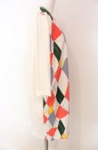 画像2: ヴィヴィアンウエストウッド 中古 / ハーレクイン七分袖ロングカットソー M ホワイトｘマルチ  O-25-08-17-023-to-YM-OS (2)