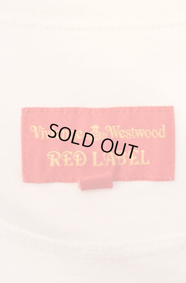 画像4: ヴィヴィアンウエストウッド 中古 / ハーレクイン七分袖ロングカットソー M ホワイトｘマルチ  O-25-08-17-023-to-YM-ZH (4)