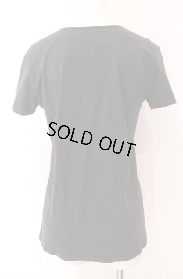 画像4: ANGLOMANIA 中古 / フラワー転写Tシャツ S ブラック  O-25-08-17-033-ts-YM-OS (4)