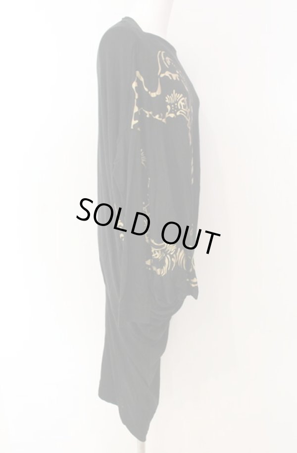 画像2: ヴィヴィアンウエストウッド 中古 / フレームプリント変形カットソー 2 ブラック  O-25-08-17-038-op-IG-OS (2)