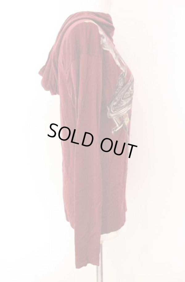 画像2: ヴィヴィアンウエストウッド 中古 / サティア アワーグラスptフーディカットソー 2 ワイン  O-25-08-17-045-to-IG-ZH (2)