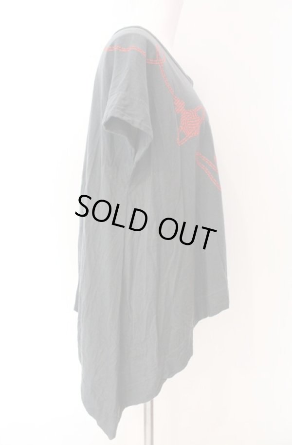 画像2: ヴィヴィアンウエストウッド 中古 / ステッチキャット変形カットソー  グレー  O-25-08-17-046-to-IG-OS (2)