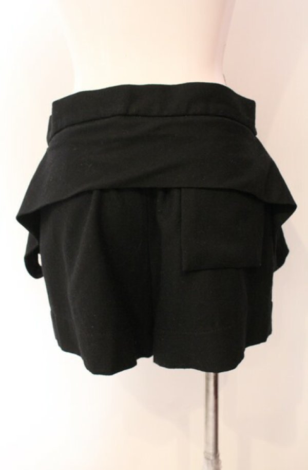 画像3: ヴィヴィアンウエストウッド 中古 / ビッグボタンショートパンツ 2 ブラック  O-25-08-17-053-pa-IG-OS (3)