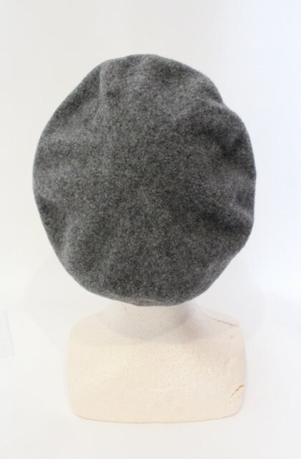 画像4: ヴィヴィアンウエストウッド 中古 / オーブ刺繍ベレー帽  グレー  O-25-08-17-060-ha-IG-OS (4)