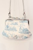 画像3: ヴィヴィアンウエストウッド 中古 / GRANNY FRAME PURSE（Toile de Jouy Print）ガマ口ポーチ  ブルーｘホワイト  O-25-08-17-062-ba-YM-OS (3)