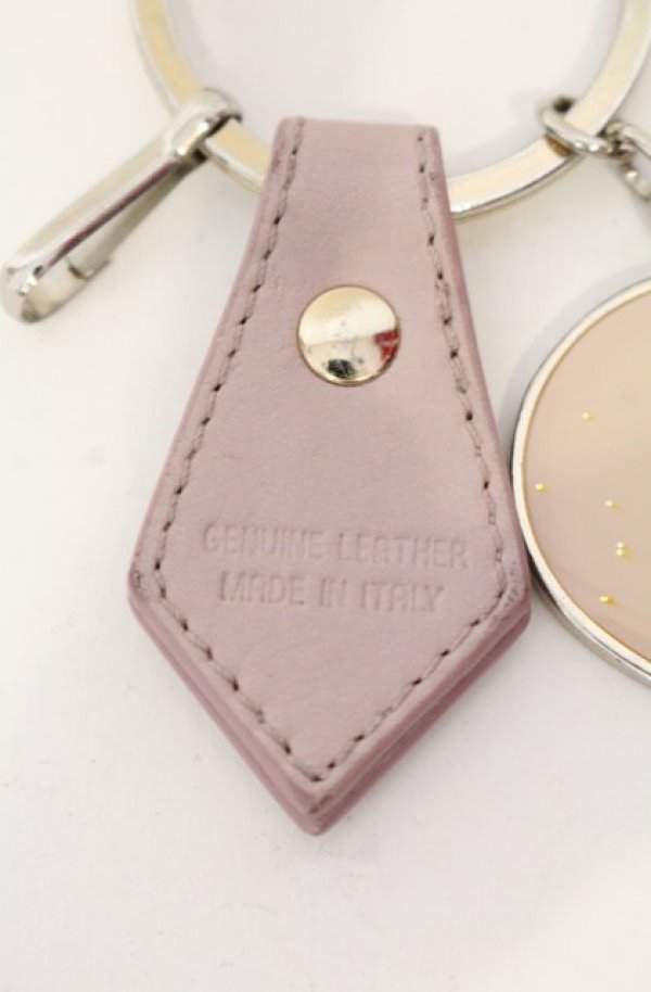 画像2: ヴィヴィアンウエストウッド 中古 / GADGET MIRROR HEART ハートキーリング  ピンクｘベージュ  O-25-08-17-069-gd-YM-OS (2)