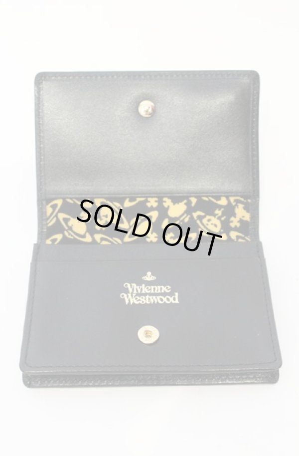 画像4: ヴィヴィアンウエストウッド 中古 / ヴィンテージウォーターオーブカードケース  ブラック  O-25-08-17-070-gd-IG-OS (4)