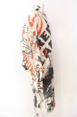 画像3: ヴィヴィアンウエストウッド 中古 / RUBBISH PRINT シャツワンピース 00 ベージュ×ブラック×レッド  O-25-08-17-008-bl-IG-OS (3)
