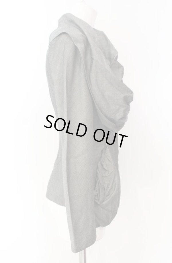 画像2: ヴィヴィアンウエストウッド 中古 / ギャザージャケット 38 グレー  O-25-08-17-009-jc-YM-OS (2)