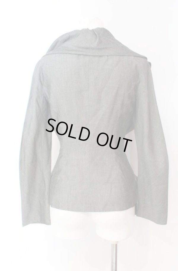 画像3: ヴィヴィアンウエストウッド 中古 / ギャザージャケット 38 グレー  O-25-08-17-009-jc-YM-OS (3)